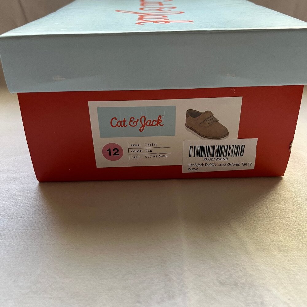 Cat & Jack Toddler Boys Tobias Oxford Shoes Size # 12 NWT!! - Picture 6 of 6